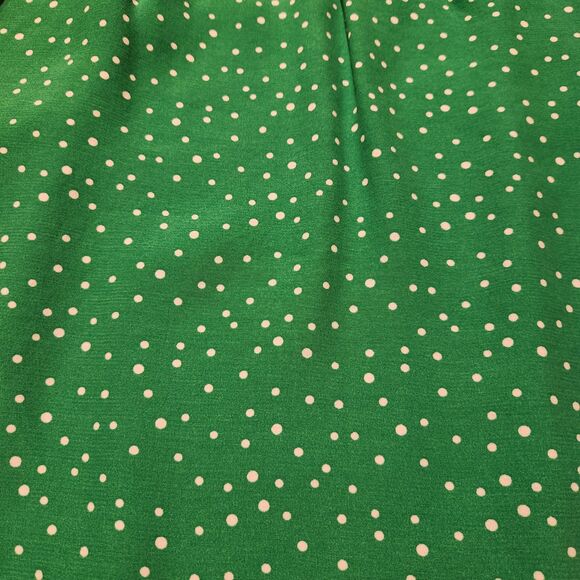 2/$15 A New Day Green Wrap, Vneck Dress White Polka Dots, Size M - Picture 8 of 8